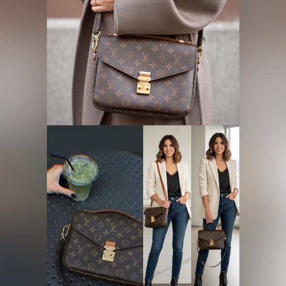 Louis Vuitton Monogram Pochette Metis Crossbody Bag - Authentic LV - Picture 5 of 16